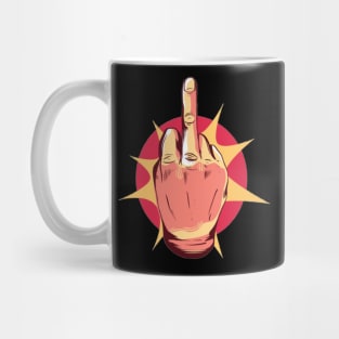 FLIPPING OFF HAND Mug